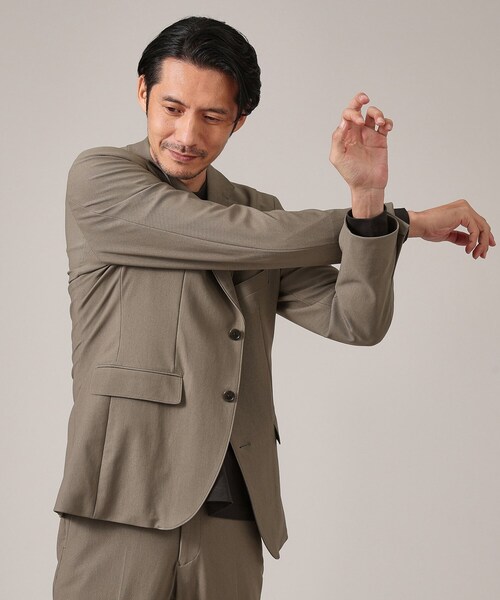 TAKEO KIKUCHI（タケオキクチ）の「【360°ストレッチ／セットアップ対応】None Of Stress ジャケット（テーラードジャケット・メンズ・サンドベージュ/ブルー系その他/ブラック/ブラック系4/ベージュ/ネイビー系4/ダークブラウン・04/03/02/01）」の16枚目の写真