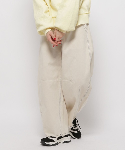 niko and...（ニコアンド）の「セルフカットバレルパンツ（その他パンツ・レディース・クリーム/ライトグレー/インディゴブルー/ネイビー/オフホワイト/チャコール・LARGE/MEDIUM）」の20枚目の写真
