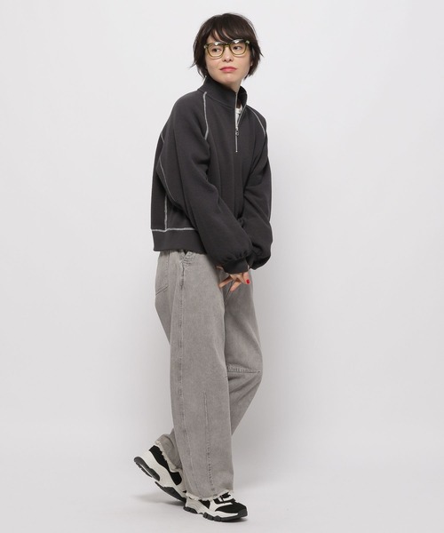 niko and...（ニコアンド）の「セルフカットバレルパンツ（その他パンツ・レディース・クリーム/ライトグレー/インディゴブルー/ネイビー/オフホワイト/チャコール・LARGE/MEDIUM）」の22枚目の写真