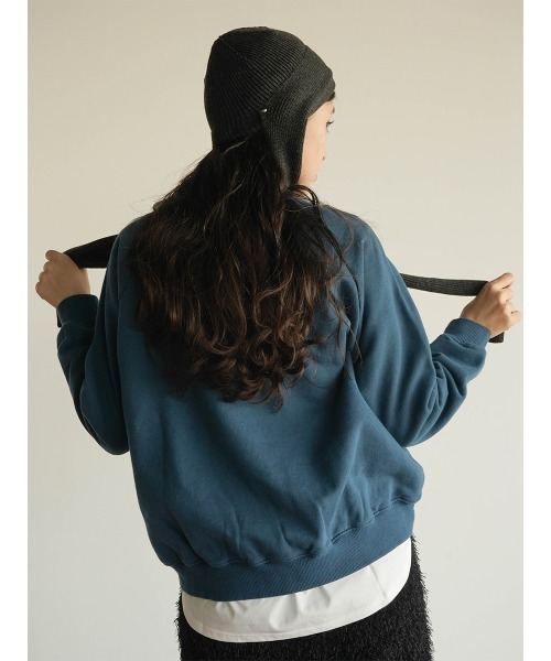 FIKA.(フィーカ)の「Circle logo raglan sweatshirt(Tシャツ/カットソー・レディース・ダークブルー/フューシャピンク・FREE)」の12枚目の写真