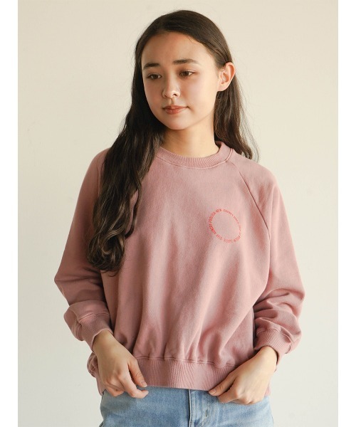 FIKA.(フィーカ)の「Circle logo raglan sweatshirt(Tシャツ/カットソー・レディース・ダークブルー/フューシャピンク・FREE)」の9枚目の写真