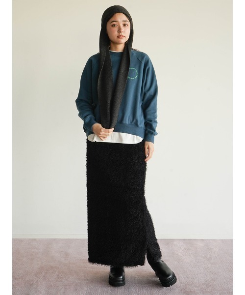 FIKA.(フィーカ)の「Circle logo raglan sweatshirt(Tシャツ/カットソー・レディース・ダークブルー/フューシャピンク・FREE)」の11枚目の写真