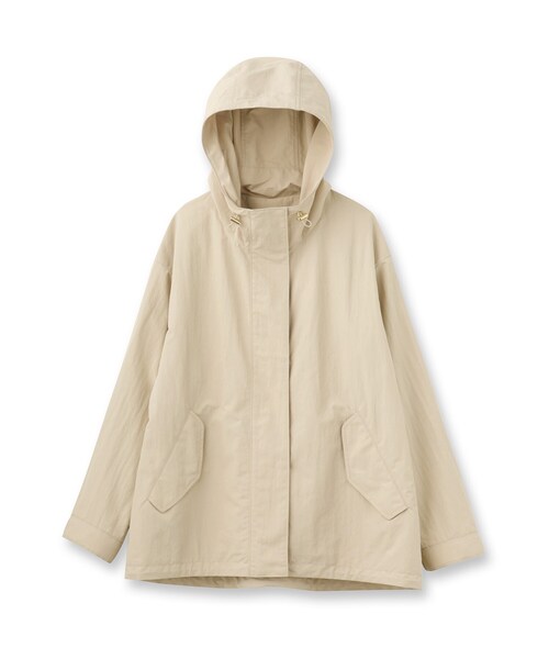 UNTITLED（アンタイトル）の「【撥水/軽アウター】オーバーマウンテンパーカー（ブルゾン・レディース・アイボリー/チャコールグレー/ベージュ・00/01/02/03/04/42/44/46/50/48）」の4枚目の写真