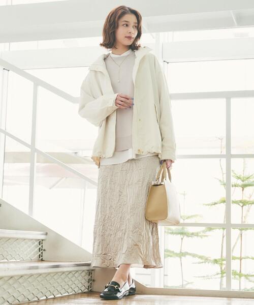 UNTITLED（アンタイトル）の「【撥水/軽アウター】オーバーマウンテンパーカー（ブルゾン・レディース・アイボリー/チャコールグレー/ベージュ・00/01/02/03/04/42/44/46/50/48）」の7枚目の写真