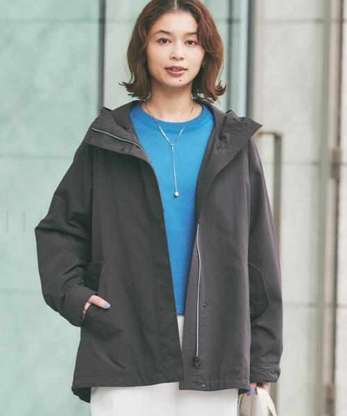 UNTITLED（アンタイトル）の「【撥水/軽アウター】オーバーマウンテンパーカー（ブルゾン・レディース・アイボリー/チャコールグレー/ベージュ・00/01/02/03/04/42/44/46/50/48）」の10枚目の写真