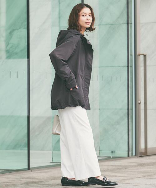 UNTITLED（アンタイトル）の「【撥水/軽アウター】オーバーマウンテンパーカー（ブルゾン・レディース・アイボリー/チャコールグレー/ベージュ・00/01/02/03/04/42/44/46/50/48）」の13枚目の写真