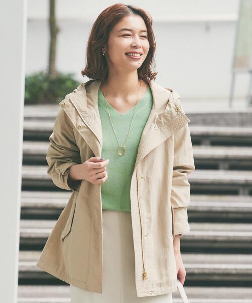 UNTITLED（アンタイトル）の「【撥水/軽アウター】オーバーマウンテンパーカー（ブルゾン・レディース・アイボリー/チャコールグレー/ベージュ・00/01/02/03/04/42/44/46/50/48）」の16枚目の写真