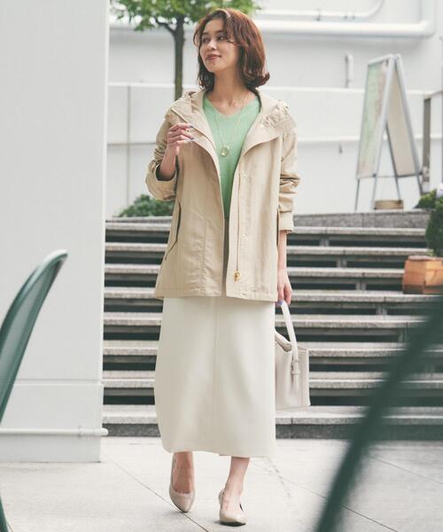 UNTITLED（アンタイトル）の「【撥水/軽アウター】オーバーマウンテンパーカー（ブルゾン・レディース・アイボリー/チャコールグレー/ベージュ・00/01/02/03/04/42/44/46/50/48）」の17枚目の写真