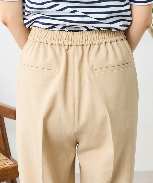 FREAK'S STORE（フリークスストア）の「接触冷感/UV リネンタッチ タック イージーパンツ/リネンタッチ センタープレスパンツ<セットアップ対応＞（スラックス・レディース・オフホワイト/グレー/ブラック/ベージュ/その他・MEDIUM/SMALL）」の16枚目の写真