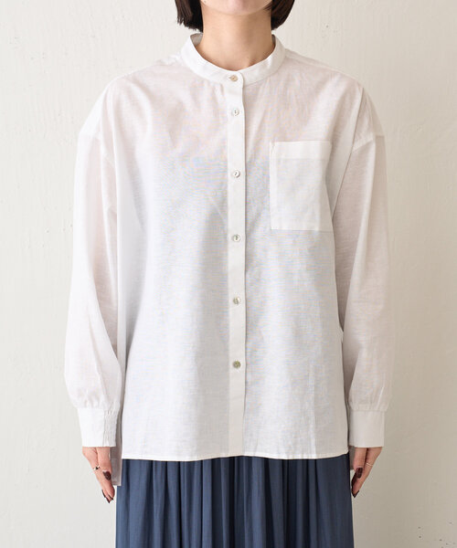 Jena espace merveilleux(ジェナ エスパスメルヴェイユ)の「【ハンサムシャツ】袖ボリュームリネンシャツ(シャツ/ブラウス・レディース・オフホワイト/レッド/ネイビー・FREE)」の12枚目の写真