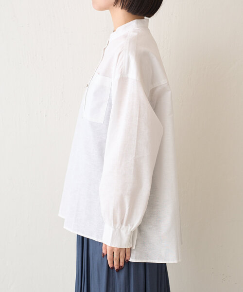 Jena espace merveilleux(ジェナ エスパスメルヴェイユ)の「【ハンサムシャツ】袖ボリュームリネンシャツ(シャツ/ブラウス・レディース・オフホワイト/レッド/ネイビー・FREE)」の13枚目の写真