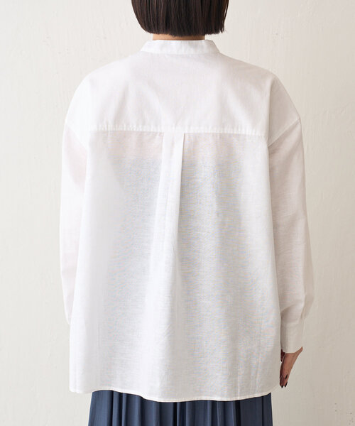 Jena espace merveilleux(ジェナ エスパスメルヴェイユ)の「【ハンサムシャツ】袖ボリュームリネンシャツ(シャツ/ブラウス・レディース・オフホワイト/レッド/ネイビー・FREE)」の14枚目の写真