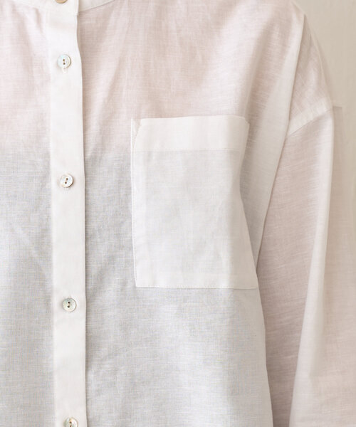 Jena espace merveilleux(ジェナ エスパスメルヴェイユ)の「【ハンサムシャツ】袖ボリュームリネンシャツ(シャツ/ブラウス・レディース・オフホワイト/レッド/ネイビー・FREE)」の15枚目の写真