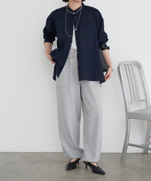 Jena espace merveilleux(ジェナ エスパスメルヴェイユ)の「【ハンサムシャツ】袖ボリュームリネンシャツ(シャツ/ブラウス・レディース・オフホワイト/レッド/ネイビー・FREE)」の19枚目の写真