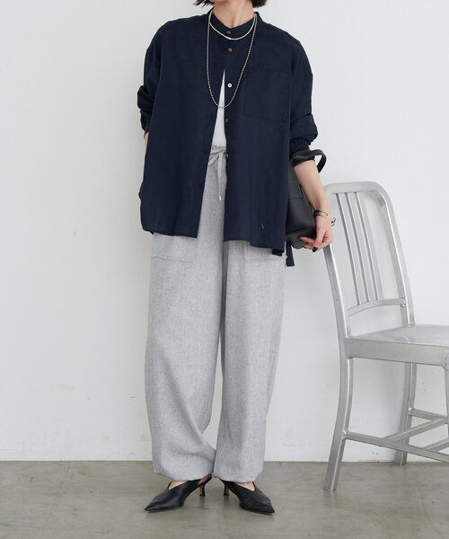 Jena espace merveilleux(ジェナ エスパスメルヴェイユ)の「【ハンサムシャツ】袖ボリュームリネンシャツ(シャツ/ブラウス・レディース・オフホワイト/レッド/ネイビー・FREE)」の21枚目の写真