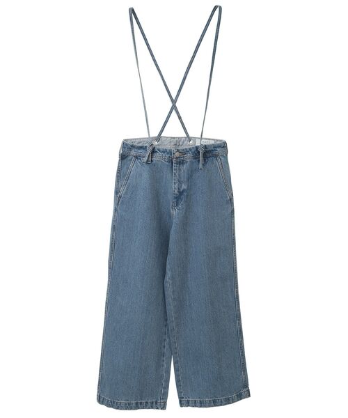 CRAFT STANDARD BOUTIQUE（クラフトスタンダードブティック）の「2wayサロペットデニムパンツ（デニムパンツ・レディース・ライトインディゴブルー/ダークインディゴブルー/ホワイト・S/M/L/XL）」の17枚目の写真