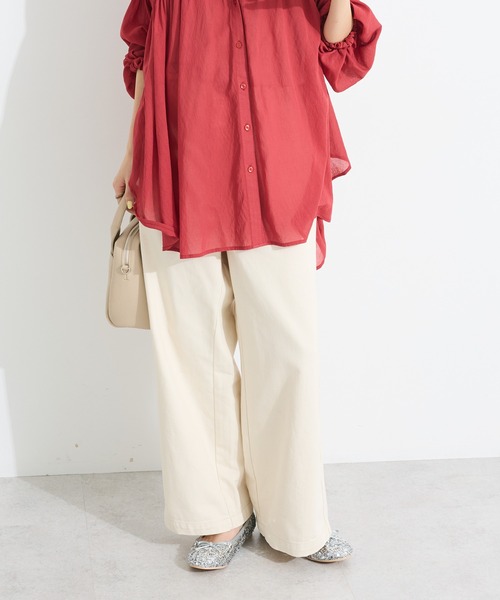 CRAFT STANDARD BOUTIQUE（クラフトスタンダードブティック）の「2wayサロペットデニムパンツ（デニムパンツ・レディース・ライトインディゴブルー/ダークインディゴブルー/ホワイト・S/M/L/XL）」の2枚目の写真