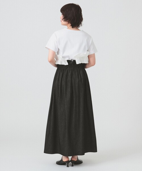 Ray BEAMS(レイビームス)の「RBS / デニム サイドラップ スカート(スカート・レディース・ブラック/ネイビー・1/0)」の20枚目の写真