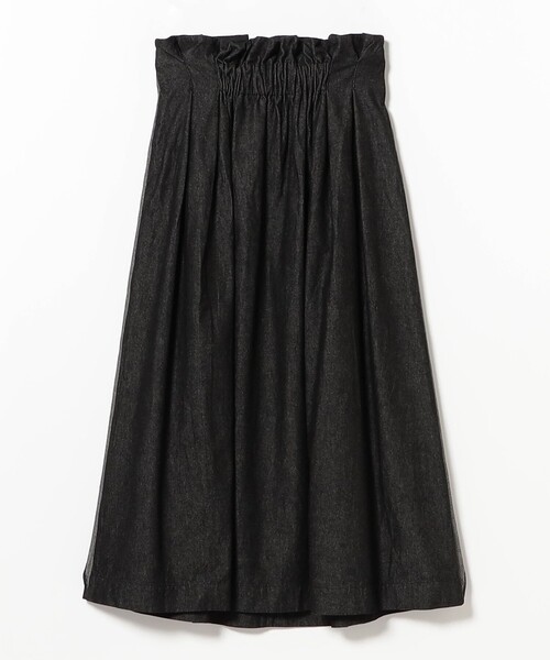 Ray BEAMS(レイビームス)の「RBS / デニム サイドラップ スカート(スカート・レディース・ブラック/ネイビー・1/0)」の7枚目の写真