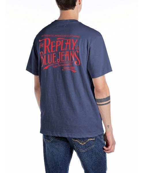 REPLAY（リプレイ）の「コットンジャ－ジープリントＴシャツ（Tシャツ/カットソー・メンズ・アイボリー/ブルー・MEDIUM/LARGE/X-LARGE/SMALL）」の2枚目の写真