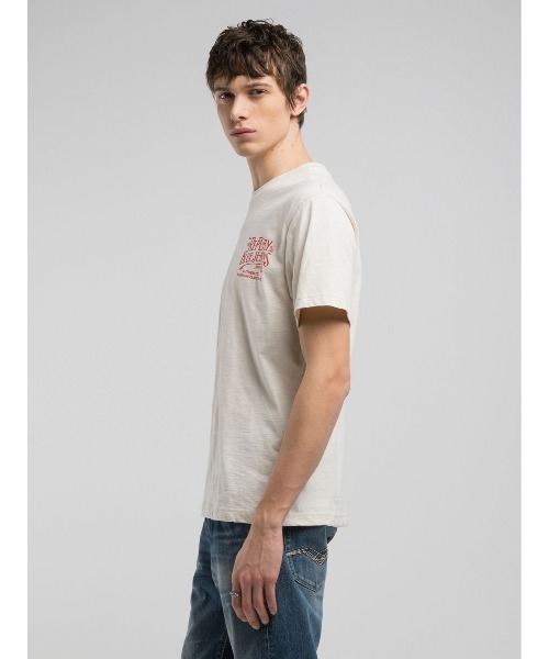 REPLAY（リプレイ）の「コットンジャ－ジープリントＴシャツ（Tシャツ/カットソー・メンズ・アイボリー/ブルー・MEDIUM/LARGE/X-LARGE/SMALL）」の5枚目の写真