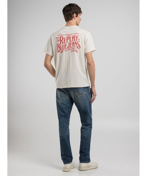 REPLAY（リプレイ）の「コットンジャ－ジープリントＴシャツ（Tシャツ/カットソー・メンズ・アイボリー/ブルー・MEDIUM/LARGE/X-LARGE/SMALL）」の6枚目の写真