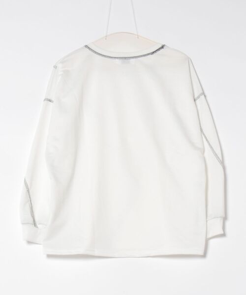 Mayree(メイリー)の「【Mayree】メロー ドッキング デザイン 長袖 カットソー(Tシャツ/カットソー・レディース・ホワイト/ブラック・MEDIUM/LARGE/X-LARGE)」の9枚目の写真