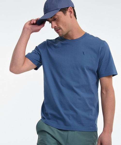 AIGLE（エーグル）の「バードロゴ刺繍 オーガニックコットン半袖Tシャツ（Tシャツ/カットソー・メンズ・ホワイト/ライトグリーン/イエロー/ブルー・S/XL/M/L）」の14枚目の写真