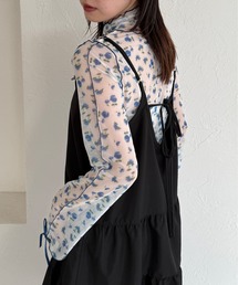 kutir（クティール）の「アソート袖リボンシアーメロートップス（Tシャツ/カットソー）」