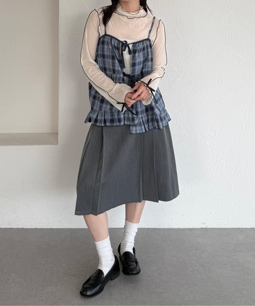 kutir(クティール)の「【12色展開】アソート袖リボンシアーメロートップス(Tシャツ/カットソー・レディース・イエロー/ブルー/アイボリー/ベージュ/ブルー系その他/オレンジ/ナチュラル/その他/ブルー系/グリーン/ブラック/イエロー系その他・FREE)」の16枚目の写真