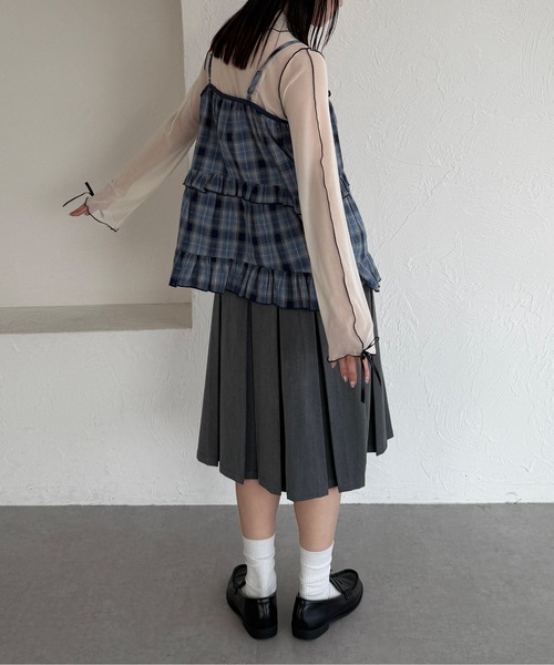 kutir(クティール)の「【12色展開】アソート袖リボンシアーメロートップス(Tシャツ/カットソー・レディース・イエロー/ブルー/アイボリー/ベージュ/ブルー系その他/オレンジ/ナチュラル/その他/ブルー系/グリーン/ブラック/イエロー系その他・FREE)」の15枚目の写真