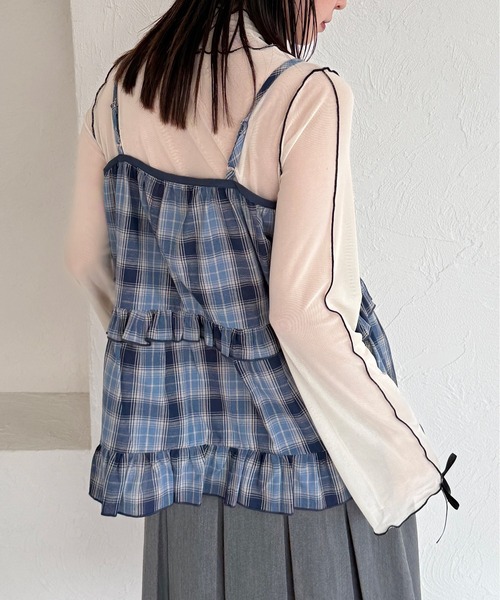 kutir(クティール)の「【12色展開】アソート袖リボンシアーメロートップス(Tシャツ/カットソー・レディース・イエロー/ブルー/アイボリー/ベージュ/ブルー系その他/オレンジ/ナチュラル/その他/ブルー系/グリーン/ブラック/イエロー系その他・FREE)」の17枚目の写真