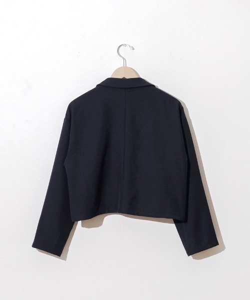 flower（フラワー）の「シックコンパクトジャケット（テーラードジャケット・レディース・ネイビー・FREE）」の13枚目の写真