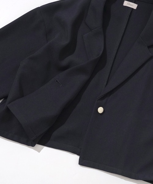 flower（フラワー）の「シックコンパクトジャケット（テーラードジャケット・レディース・ネイビー・FREE）」の14枚目の写真