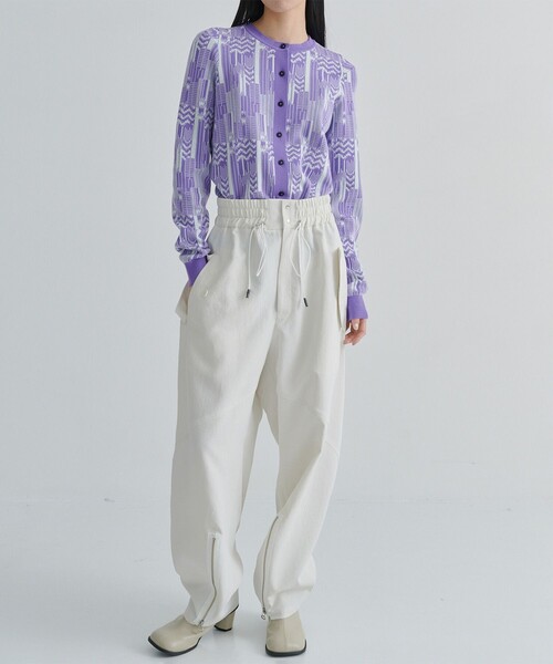 AKANE UTSUNOMIYA（アカネウツノミヤ）の「【AKANE UTSUNOMIYA/アカネウツノミヤ】SAO-FK16-1003(ニットカーディガン)（カーディガン/ボレロ・レディース・ブラック/パープル・FREE）」の4枚目の写真