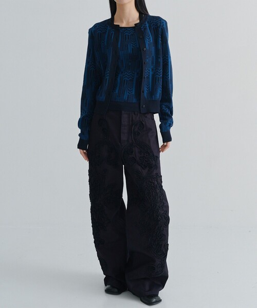 AKANE UTSUNOMIYA（アカネウツノミヤ）の「【AKANE UTSUNOMIYA/アカネウツノミヤ】SAO-FK16-1003(ニットカーディガン)（カーディガン/ボレロ・レディース・ブラック/パープル・FREE）」の16枚目の写真