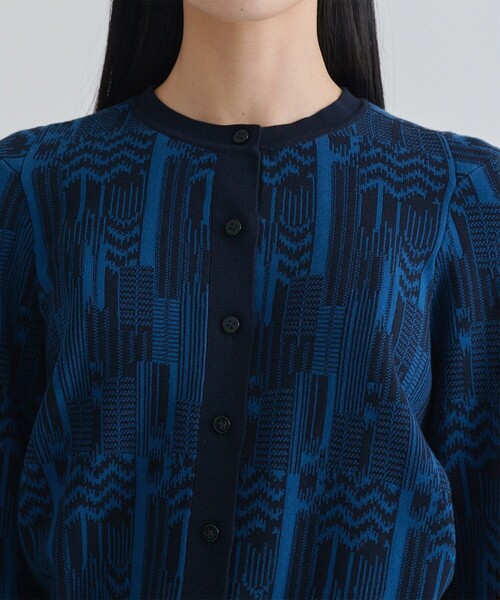 AKANE UTSUNOMIYA 水色グレー ニットカーディガン ニット