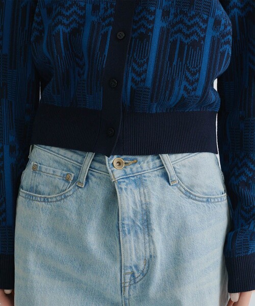 AKANE UTSUNOMIYA 水色グレー ニットカーディガン AKANE UTSUNOMIYA 水色グレー ニットカーディガン ニット