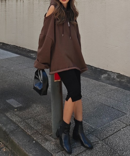 esutoreja(エストレジャ)の「リブハーフレギンス(その他パンツ・レディース・ブラック・FREE)」の3枚目の写真