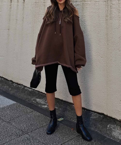 esutoreja(エストレジャ)の「リブハーフレギンス(その他パンツ・レディース・ブラック・FREE)」の4枚目の写真