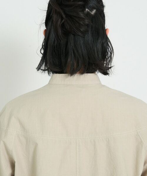 conges payes ADIEU TRISTESSE（コンジェ ペイエ アデュートリステス）の「ステッチワークチュニック（シャツ/ブラウス・レディース・グリーン/チャコールグレー・38）」の20枚目の写真