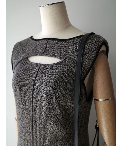 セール】カットアウトニットワンピース（ワンピース