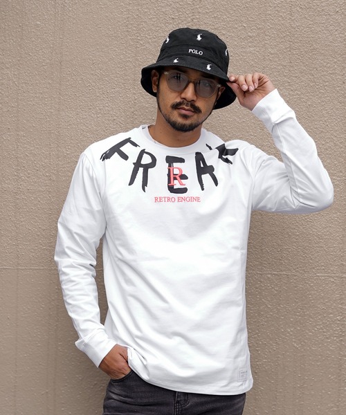 adamsJUGGLER(アダムスジャグラー)の「RTEGR.フリーキーロンティー(Tシャツ/カットソー・メンズ・ホワイト/ブラック・S/M/L/XL/XXL)」の15枚目の写真