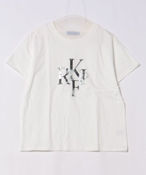 ムラサキスポーツ(ムラサキスポーツ)の「RIKKA FEMME/リッカファム Tシャツ RF25SS09(Tシャツ/カットソー・レディース・ホワイト×ゴールド/ホワイト×シルバー・FREE)」の16枚目の写真