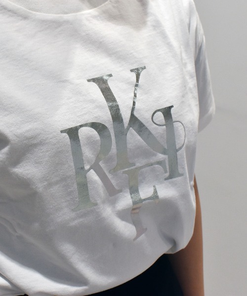 ムラサキスポーツ(ムラサキスポーツ)の「RIKKA FEMME/リッカファム Tシャツ RF25SS09(Tシャツ/カットソー・レディース・ホワイト×ゴールド/ホワイト×シルバー・FREE)」の14枚目の写真