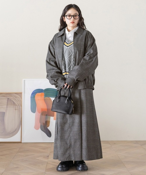 POLO BCS（ポロ ビーシーエス）の「＜POLO BCS/ポロ・ビーシーエス＞別注/アソートプリーツスカート（スカート・レディース・ベージュ/ネイビー系/グレー系・FREE）」の4枚目の写真