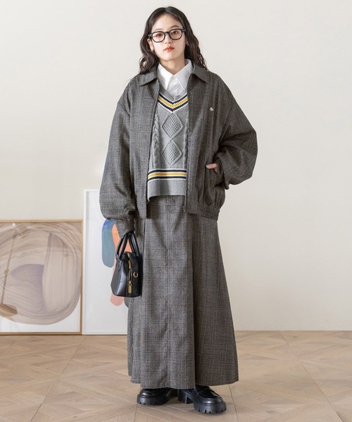 POLO BCS（ポロ ビーシーエス）の「＜POLO BCS/ポロ・ビーシーエス＞別注/アソートプリーツスカート（スカート・レディース・ベージュ/ネイビー系/グレー系・FREE）」の5枚目の写真