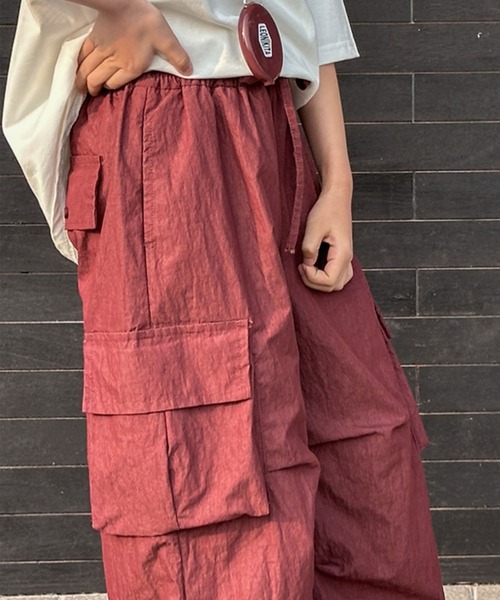 aimoha（アイモハ）の「【aimoha-KIDS-】ミリタリーポケットパンツ（その他パンツ・キッズ・レッド/ネイビー/ライトグレー・150/140/130/120/170/160）」の5枚目の写真