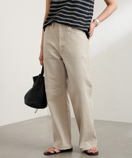 FRAMeWORK（フレームワーク）の「≪追加・ベストセラー≫デニムストレートパンツ（デニムパンツ・レディース・ベージュ/ブルー系その他・40/38/36/34）」の11枚目の写真