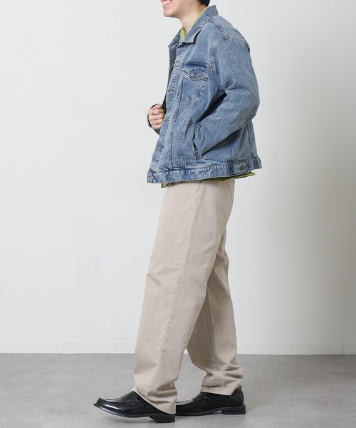 HANES(ヘインズ)の「【HANES / ヘインズ】 ストレッチ デニム Gジャン / デニムジャケット(デニムジャケット・メンズ・ネイビー/ブルー/サックスブルー・MEDIUM/X-LARGE/LARGE/SMALL)」の17枚目の写真